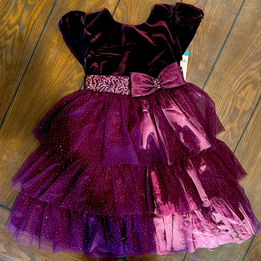 Size 4T NWT Rich Purple Party Dress